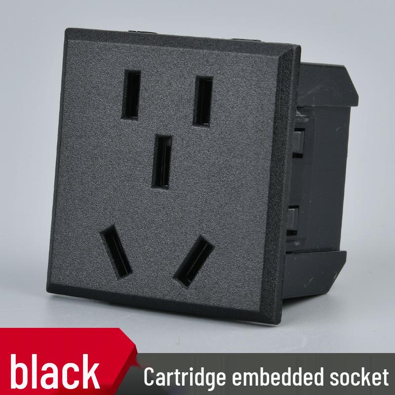 10A Dual Type AC Power Socket Module with Protective Door - New National Standard