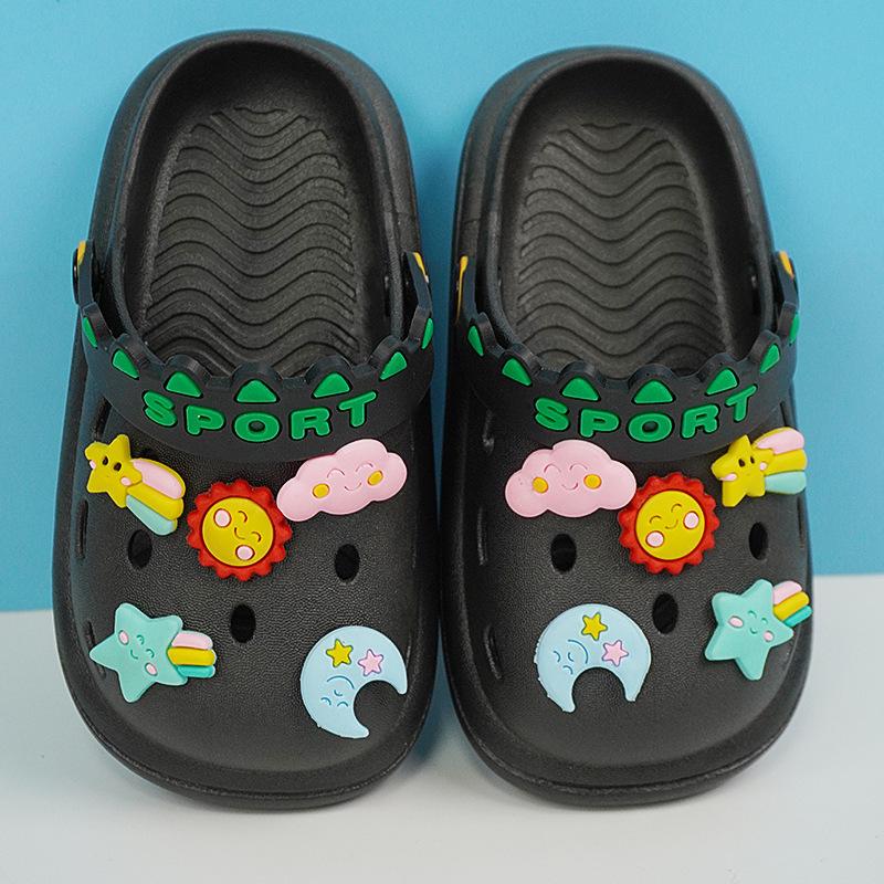 Kids' Breathable Cartoon Closed-Toe Summer Sandals - Lightweight Outdoor Shoes for Boys & Girls