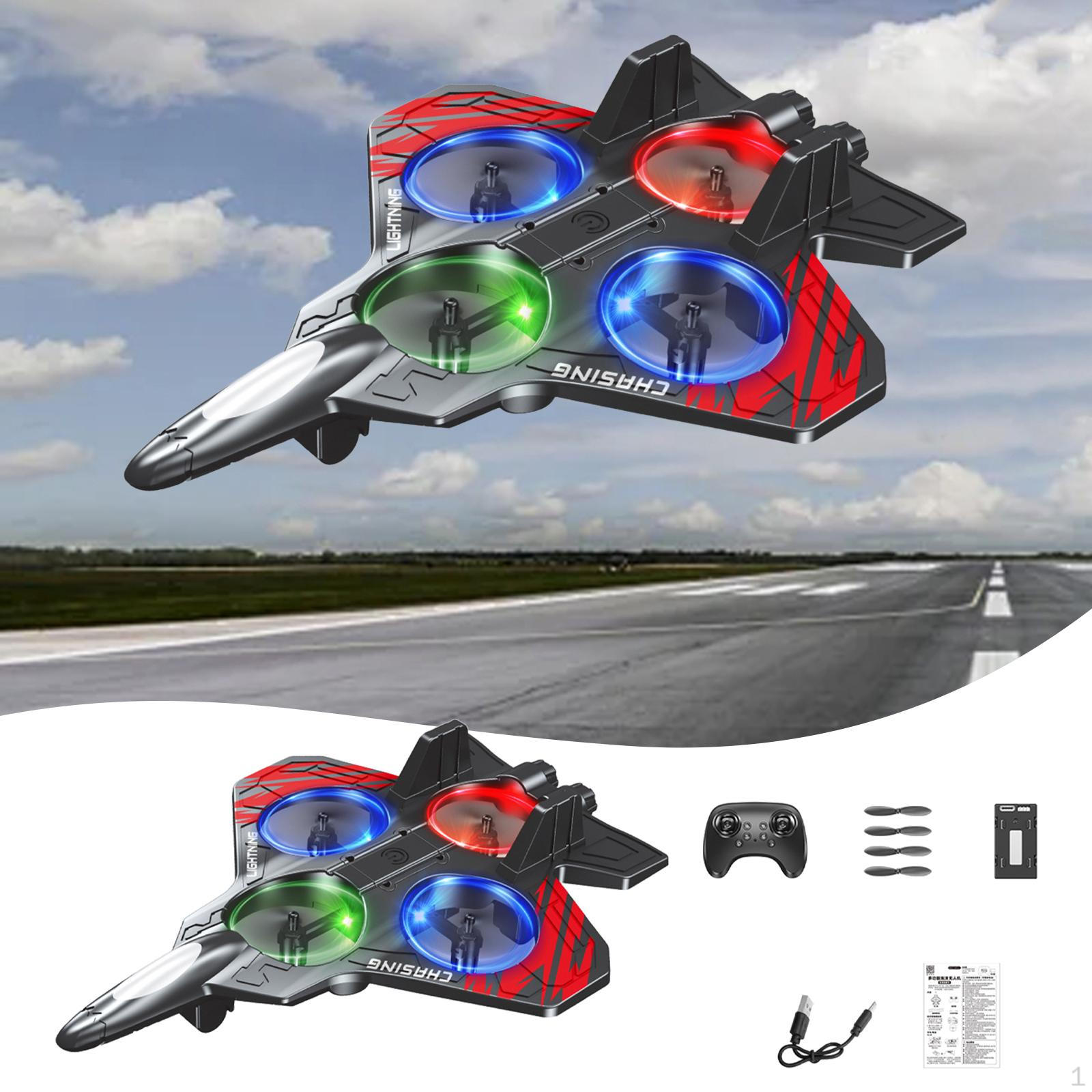 

Піноплановий літак на радіокеруванні, іграшки-винищувачі, подарунки для хлопчиків, легкий, 360° перекид, водонепроникний РК red single battery