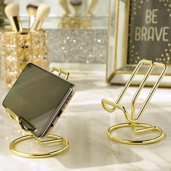 Lazy Phone Bracket Stable Steady Strong Bearing Cell Capacity Ironwork Support Phone Desk Stand Holder Mobile