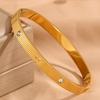 New Striped Cross Women's Ing Light Luxury Fashion Buckle Versatile Bracelet