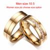 Vnox 1 Pair Wedding Rings for Women Men Couple Promise Band Stainless Steel Anniversary Engagement Jewelry Alliance Bijoux