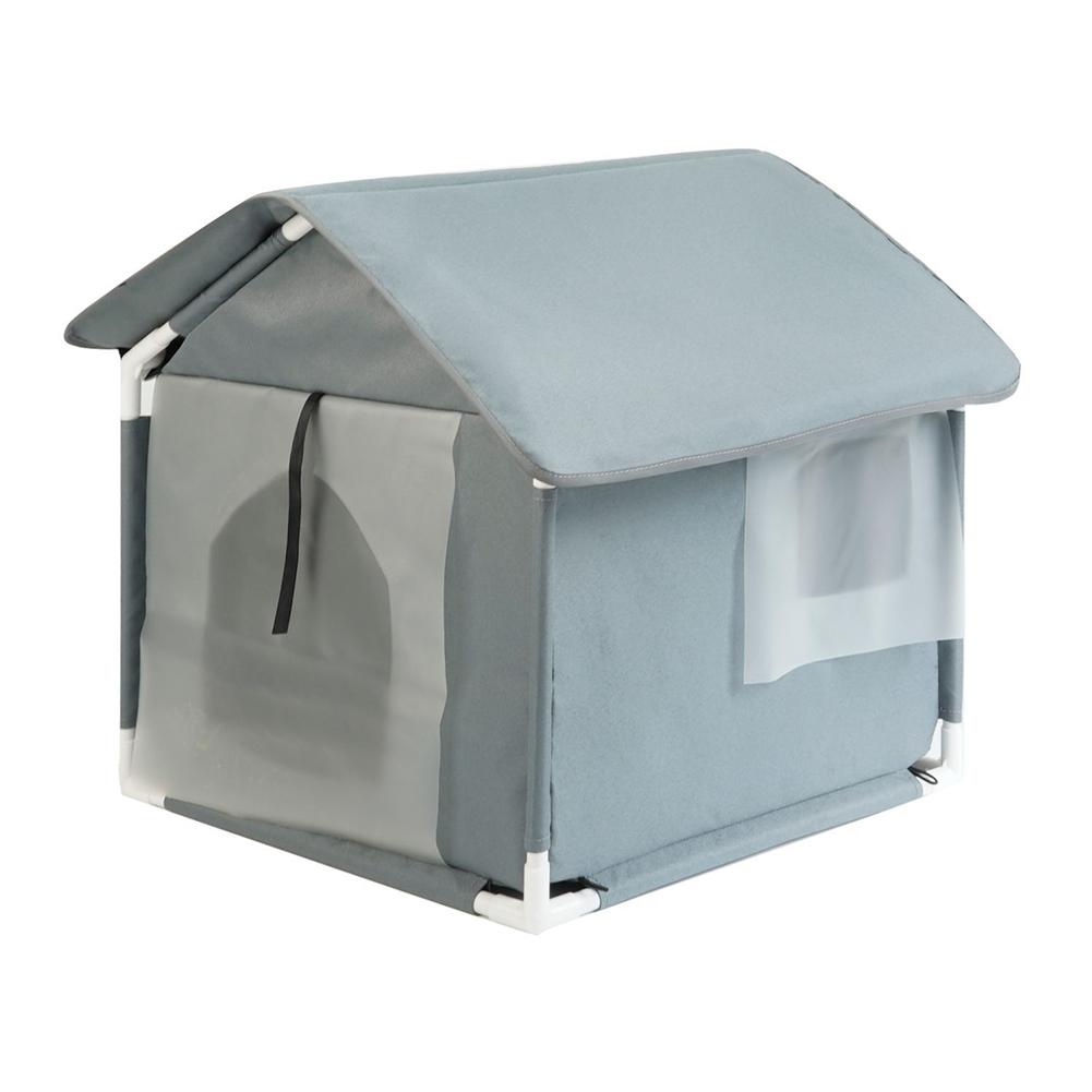 Cat House Weatherproof Warm Foldable Feral Cat Shelter With Removable Mat For Outdoor Indoor Cats Dogs Small Animals