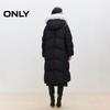 Only Women's 90% White Goose Down Jacket with Detachable Fox Fur Collar