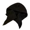 Red balaclava hat women's autumn and winter warm wool hat scarf integrated hooded scarf knitted hat winter