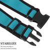 SUPVOX Mikrofon-Gürtel-Set 2 Stück Verstellbar Rutschfest Instruktor-Hüfttasche für Tanz Yoga Fitness Vortrag Rosenrosa Hellblau
