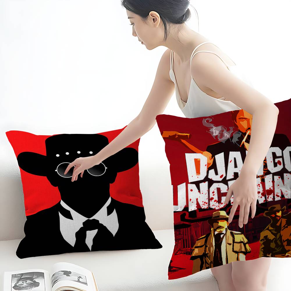 Anime Django Unchained Office Cushion Pillowcase Car Cushion Cover45X45CM Lumbar Pillowcase Sofa Pillowcover