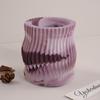 Striped Cylinder Tealight Holder Molds Cylinder Candlestick Molds