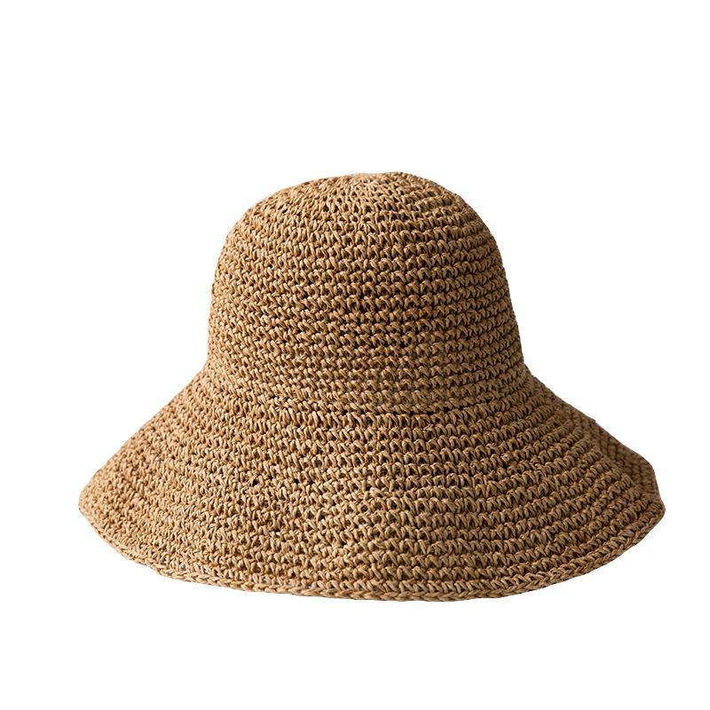 French Vintage Court-style Straw Fisherman Hat, Soft Girl Japanese Lace Straw Hat, Summer Sun Hat for Women