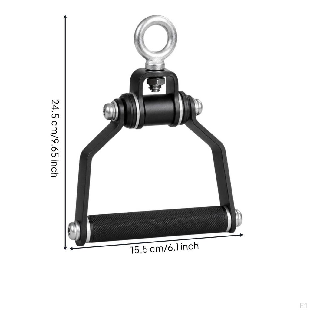 Cable Attachment with Knurled Grip Heavy Duty Lat Pulldown Handle Textured Rowing for