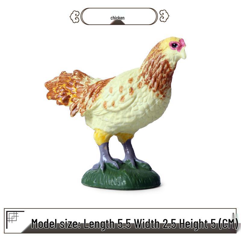 Children s Cognitive Farm Animal Model: American Chicken Cake Toy Ornament