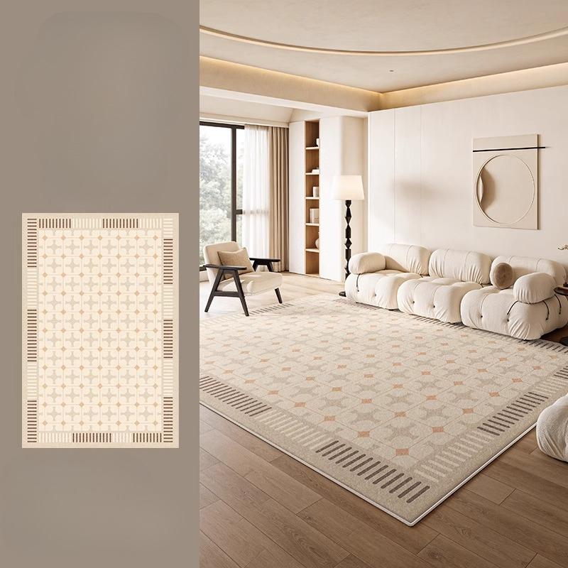 Cream Style Living Room Decoration Anti-slip Carpet Large Size Rugs for Bedroom Thick Washable Lounge Floor Mat Fluffy Soft Rug