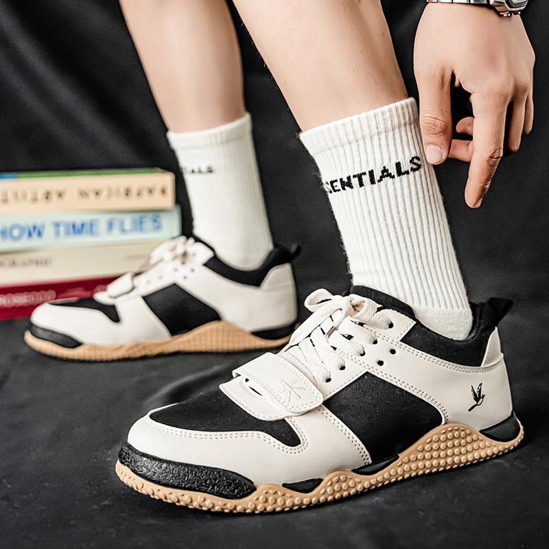 Men’s Red Sports Shoes Casual Green Street Style Running Sneakers Students Over Sized White Skateboard Shoes