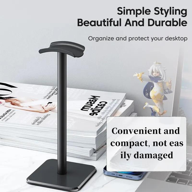 2/1PCS Aluminium Alloy Headphone Stand Holder Gaming Headset Stand Rack Desktop Organizer Display Earphone Hanger Bracket
