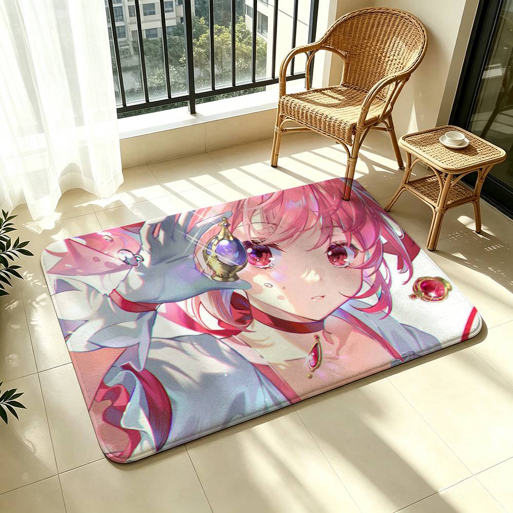 P-Puella M-Magi Madoka M-Magica Shower Room Absorbent Small Floor Mat Soft Comfortable Decorative Foot Mat