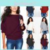 Fashionable Women's Long Sleeve Baggy Knitted Jumper Oversized Sweater For Winter Wear