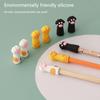 3Pcs Lovely Cat Paw Pencil Cap Cute Pen Topper Covers Stoppers Needles Point Silicone Protector Pencil Extender School Supplies