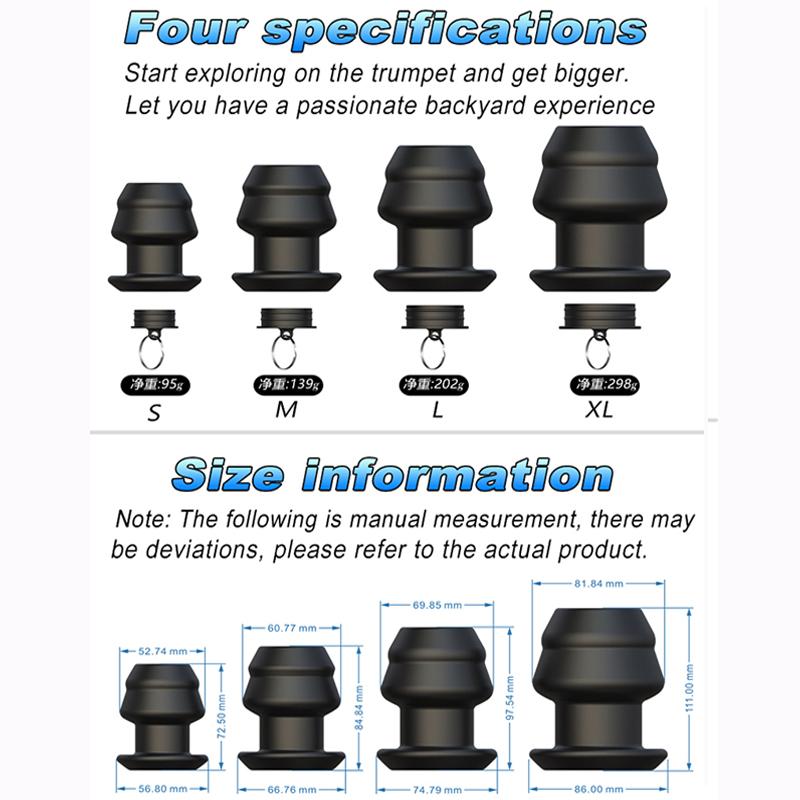 Hollow Butt Plug Dilation Anus Expansion Ass Dilator Female Pussy Expander Toy For Men