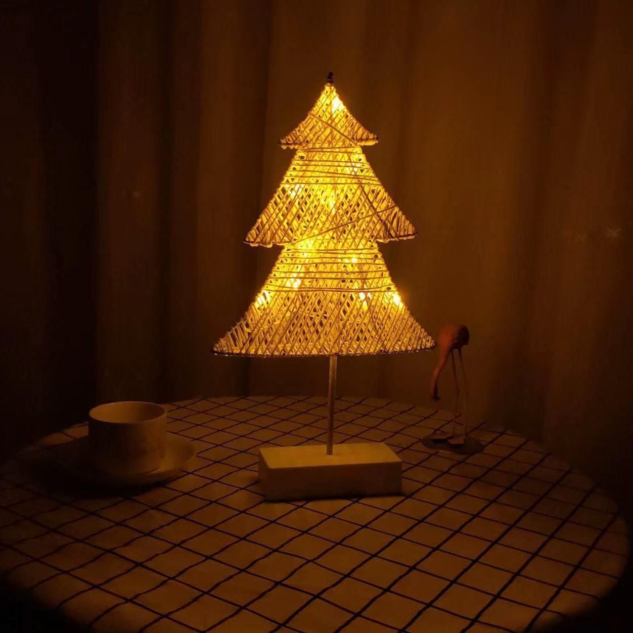 LED Rattan Woven Heart & Star Lamp - Girly Room Decoration & Live Broadcast Night Light