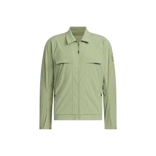 

adidas Men s Casual Solid Color Long-Sleeve Jacket with Zipper Design - Green M зелёный