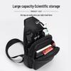 Men's Large Oxford Waterproof Chest Bag - Trendy Single Shoulder Crossbody for Outdoor Sports