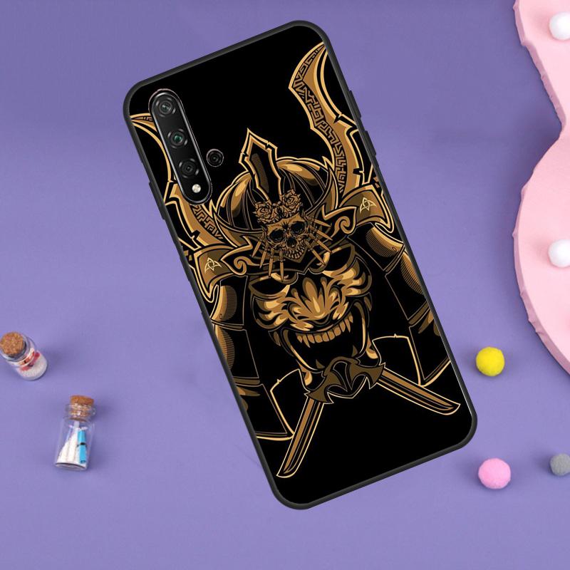 Samurai Mask Demon For Huawei Nova 5T 9 10 SE 7i 8i 11i 12i Y60 Y61 Y70 Y72 Y73 Y90 Y91 P20 P40 P30 Lite Case