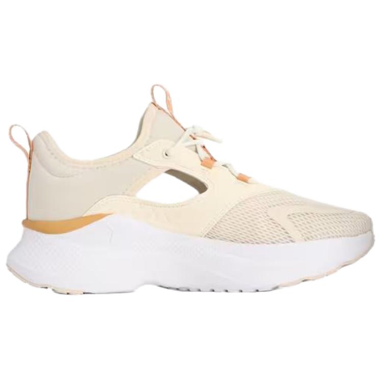 Puma Softride Mayve Mule Soft Comfortable Fabric Synthetic Leather Slip Resistant Durable Low Top Running Shoes Women sneaker Light-Khaki 312001-03