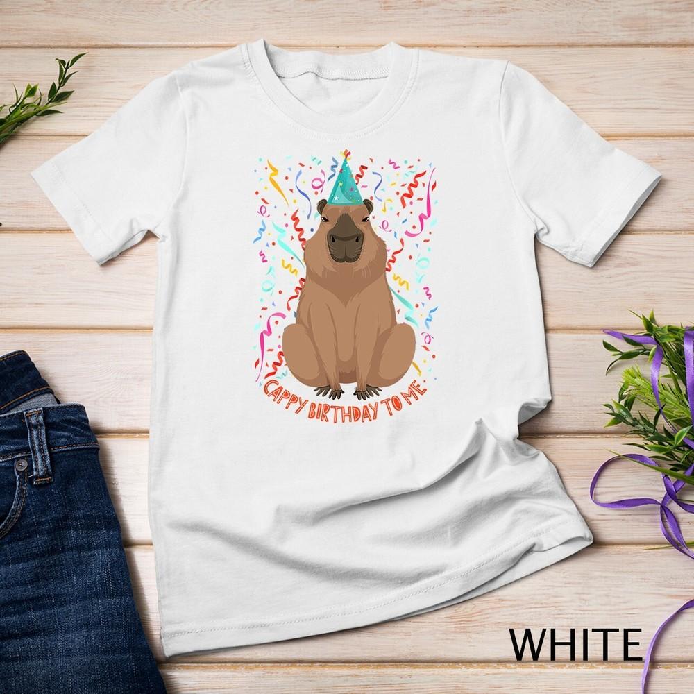 

Funny Capybara Birthday Design T-Shirt Unisex T-shirt 3XL