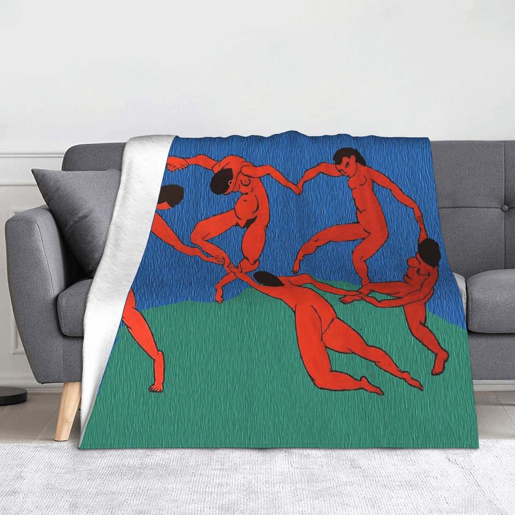 Henri Matisse Dance Pattern Blanket Velvet Decoration French Artist Breathable Warm Throw Blankets for Home Office Quilt