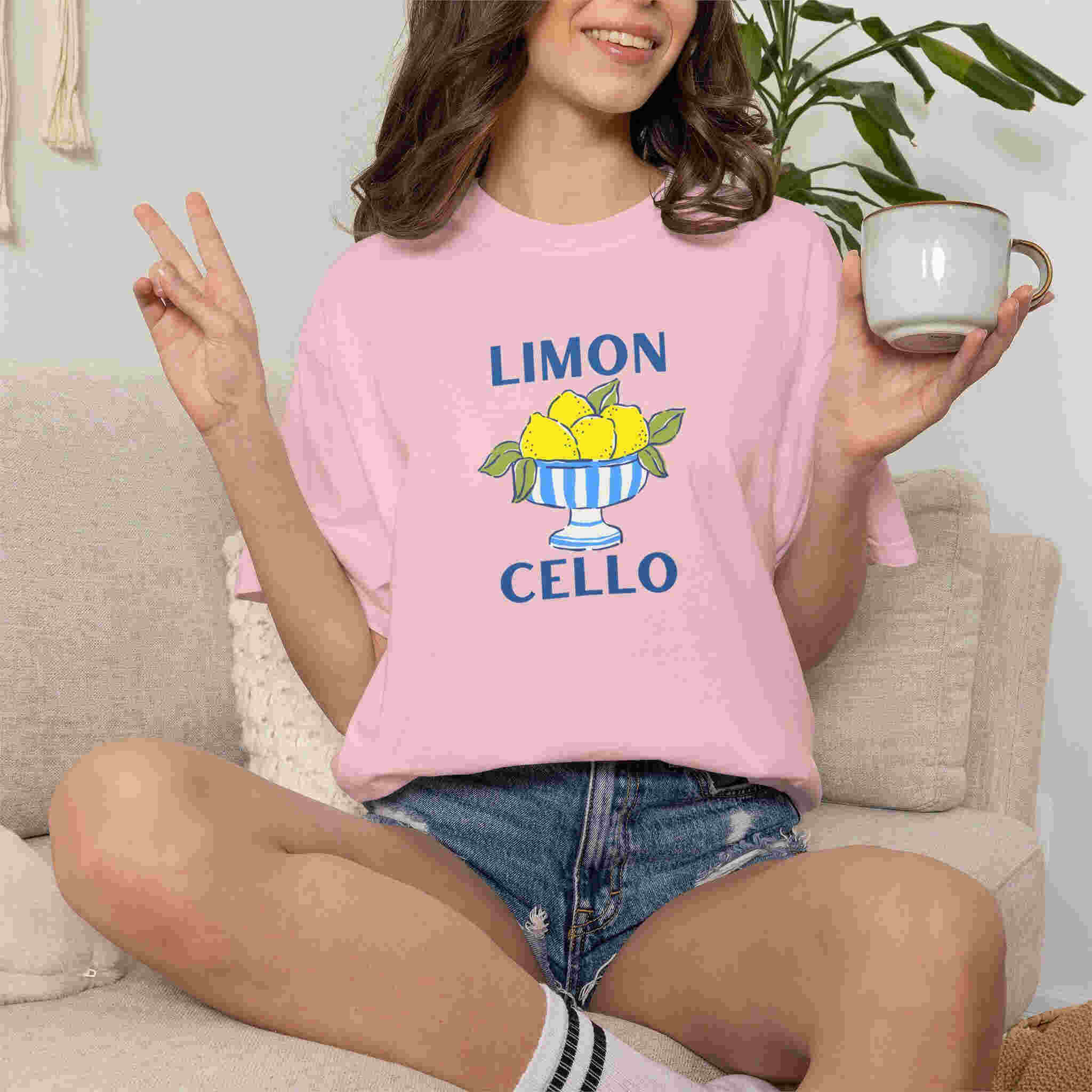 Limoncello Shirt, Italian Lemon Graphic Tee, Amalfi Coast Summer T-shirt, Coastal Citrus Vacation Oversized Unisex Harajuku high quality 4XL