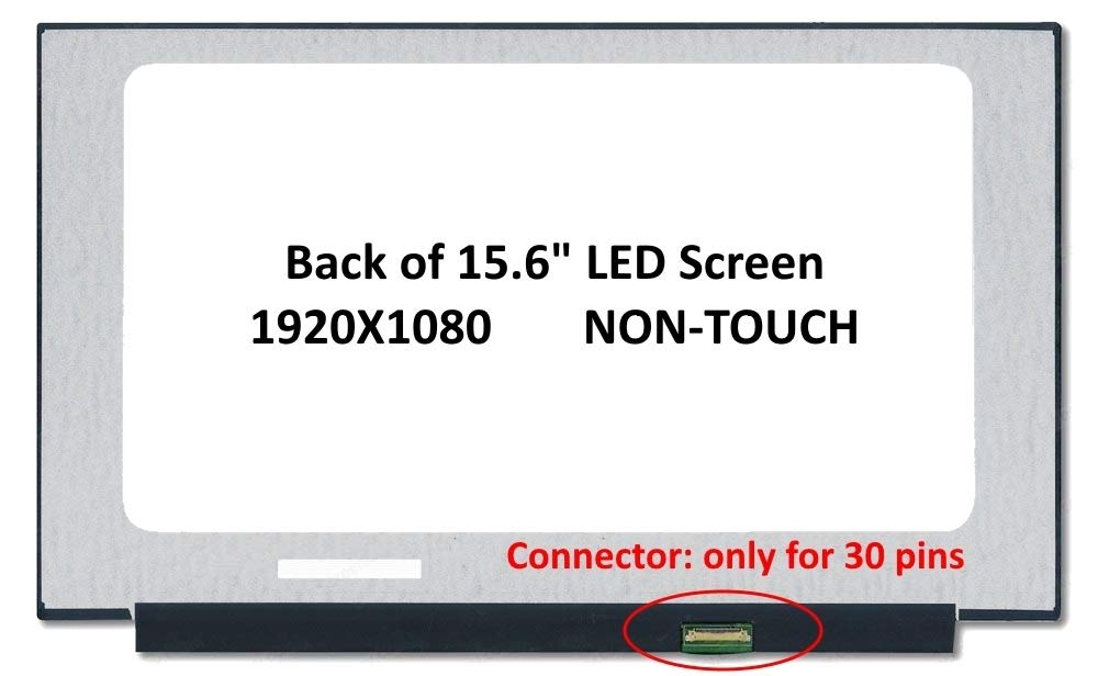 FULLCOM 15.6-inch Replacement LCD Panel for Repair. Compatible Screen Models: N156HGA-EA3, B156HTN06.1, NT156FHM-N51, NT156FHM-N61, NT156FHM-N62.