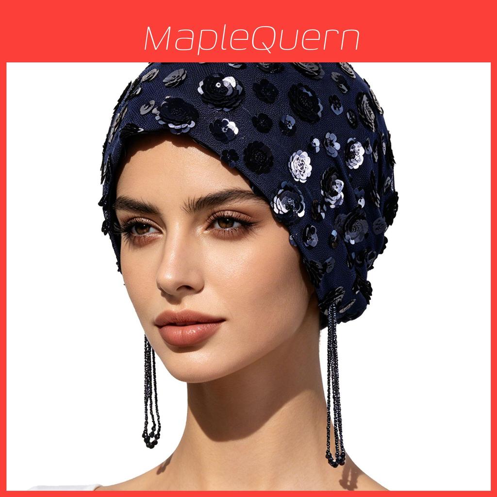 Polyester Sun Protection Cap With Embroidered Flowers For Summer And Winter Wear