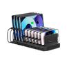 10-Port USB PD Charging Station with Storage Rack for Tablets & Phones