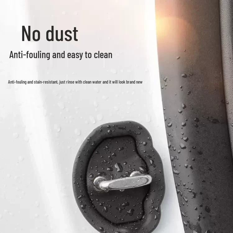 Thickened Silicone Shock-Absorbing Anti-Collision Pad for Model 3/Y Car Door Lock