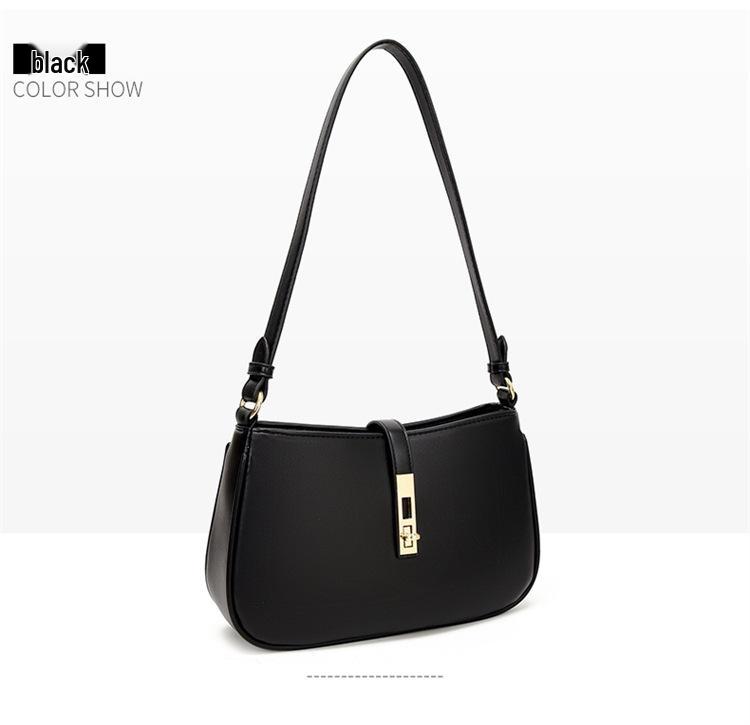 Korean Spring 2025 Retro French Underarm Bag for Women – Stylish and Textured One size