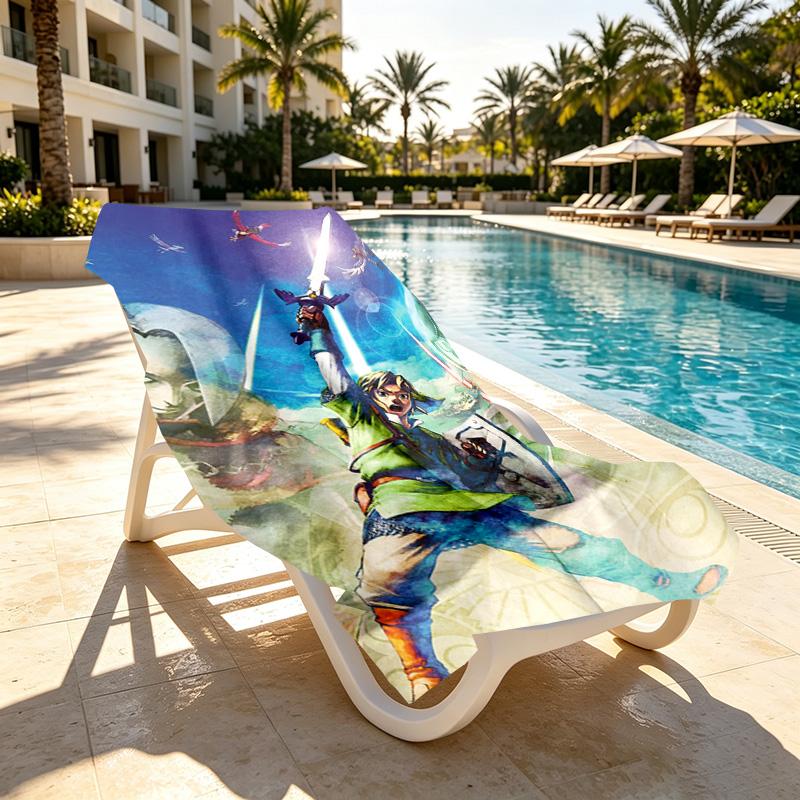 Video games Print Beach Towel Design, Soft, Lightweight. for Home Bathroom, Spa, Pool, Yoga, Surfing, Camping, Gift for Family, Friend