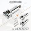 PSLER Rear Passenger Foot Pegs Support Mount Motorcycle Footrest Clevis Kits for Fatboy Heritage Softail FXST FLSTF FLSTSB 2000-2006, Chrome | Chrome
