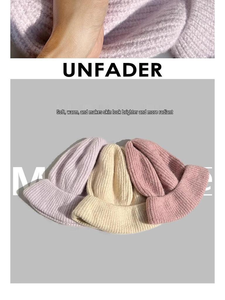 Women's Cozy Korean-Style Knit Beanie with Ear Protection – Oversized, Slouchy & Age-Reducing Design