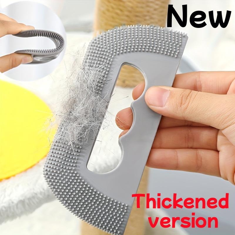 5pcs Thickened Version Soft Rubber Cat Hair Remover Pet Grooming Tool All-in-One Rubber Grooming Brush: Gently Remove Cat & Dog Hair