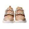 Bridget Birkin Women's Buckle Sneakers 525001 Beige Size 23.0 cm