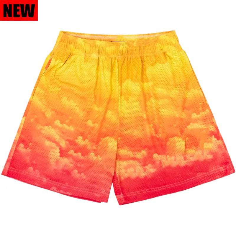 Men s fitness sports shorts, men s mesh breathable shorts, men s beach pants S