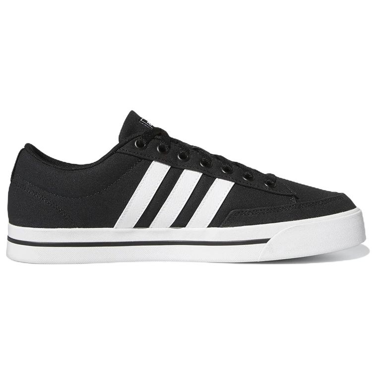 adidas Neo Retrovulc Canvas Slip Resistant Durable Low Top Skate Shoes Men Sneakers Black White GW8364