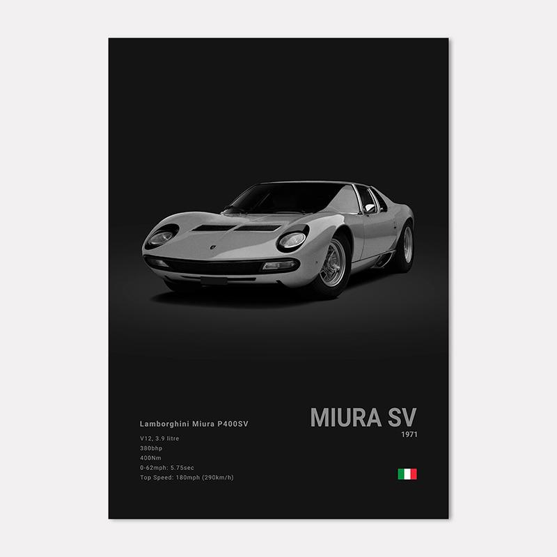 Famous Cars LP 640 Canvas Wall Art Print Poster Aventador URUS VENENO Decoration Mural Modern Home Decor Birthday Gift Unframed