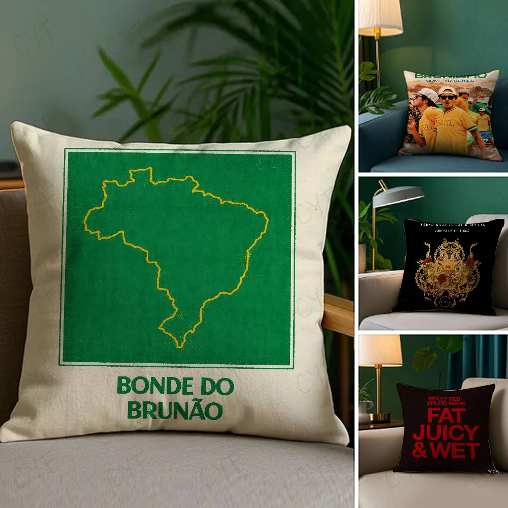 Panika Chen Unisex Singer Hot B-Bruno M-Mars Pillow Case Custom Printed Brushed Fleece Pillow, Baby Skin-Touch, Eco-Friendly Dye-Sublimation Cushio