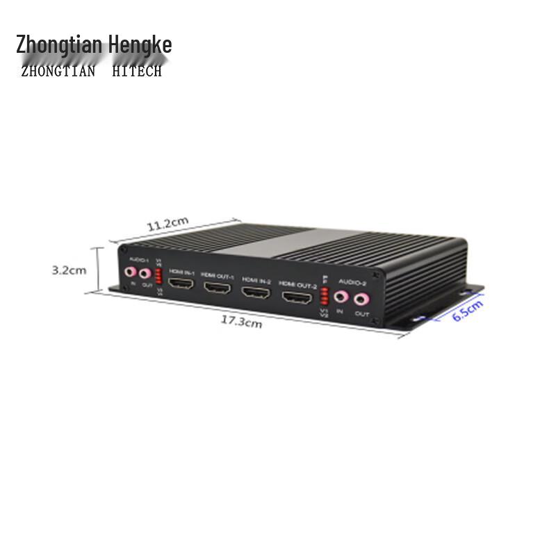 Zhongtianhengke HD 2-Channel HDMI Video & Audio Fiber Optic Transceiver