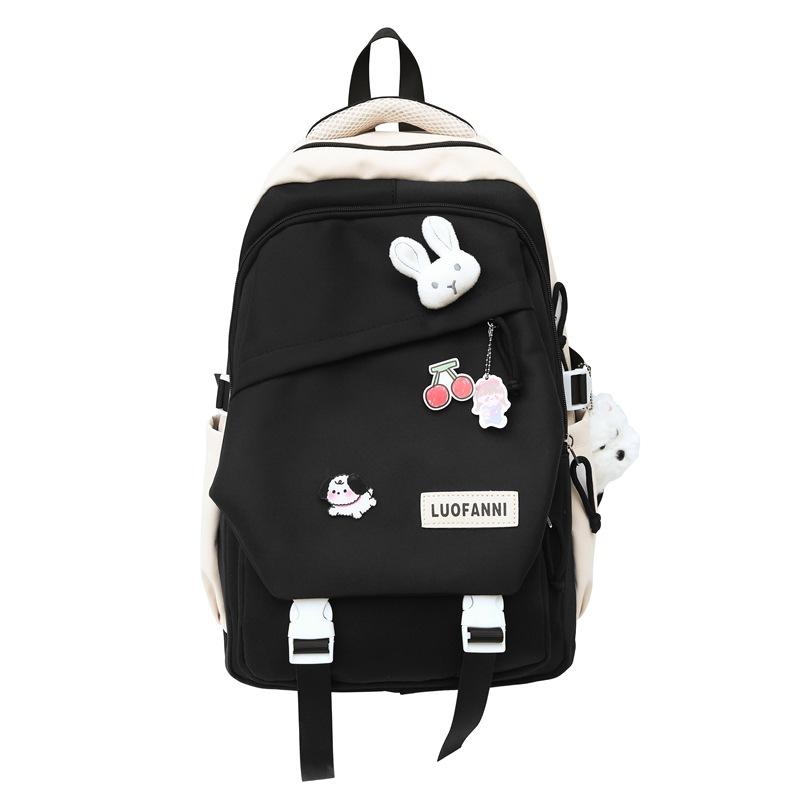 

Женский водонепроницаемый рюкзак для школьников средней школы чёрный