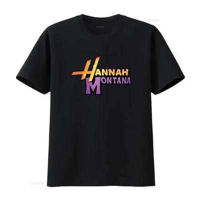 Hannah Montana Logo Aktiv T-Shirt Lustig Größe S Bis 5xl Vintage Streetwear Mann Bequem Grafik Lässig Leicht