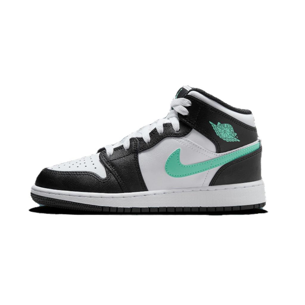 Jordan Air Jordan 1 Skórzane Amortyzacja, Odporne na Ścieranie Wysokie Buty Koszykarskie Vintage Damskie Czarne Różowe Białe DQ8423-103(Zespół-)