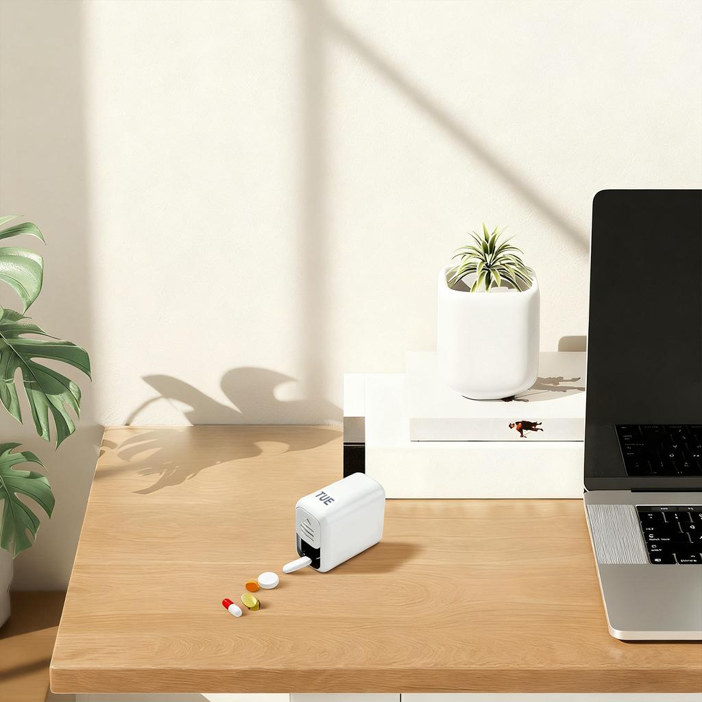 Weekly Organizer - Daily Once, 7 Day Travel Box, Daily Medication Organizer, Portable Box for Fish Oil/Supplements Medication Reminder an