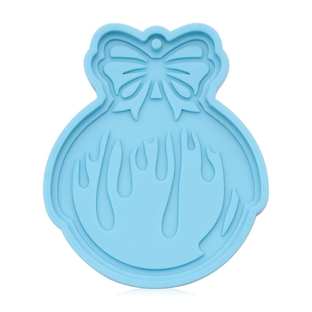 Christmas Silicone Mold Xtmas Tree Hanging Tags Keychain Pendant Mold Santa Claus Elk Resin Craft Mold Candy Chocolate Cake Tool